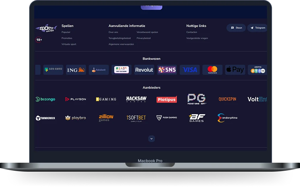 Slots Eater Casino Providers en Betalingen Slots Eater Casino overzicht van betaalmethoden en spelproviders